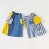 Dave Bella 2024 Summer Boy's Baby TShirt Children Top Short Sleeve Pullover Fashion Casual Cool Outdoor Sport DB2240041 240328