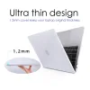 الحالات CRYSTAL CLEAR PVC Cover for MacBook Air M2 2022 A2681 CASE CASE CASE SHART