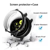 Caixa de proteção de capa completa para Samsung Galaxy Watch ativo 2 44mm 40mm Scret Scret Screen Screen TPU Protetor Soft Silicone Bumper