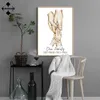 Dipinto di tela per le mani familiari personalizzate personalizza il poster di arte da parete dipinti decorativi in stile moderno regalo per la casa