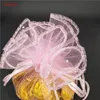 10pcs Juwelierbeutel Round Kordelkordel Organza -Taschen Schmuckverpackung Display Organza Schmucktaschen Schmuck Beutel Verpackungstasche 7z