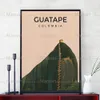 Guatemala, Vancouver, Kolombiya Vintage Duvar Sanat Kentsel Manzara Retro Poster Baskıları Denver Colorado Seyahat Poster Ev Dekorasyonu