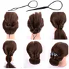 4st Ponytail Hair Styling Tools Plastic Needle Ponytail Topsy Loop Hair Bun Maker Braids Beauty Accessories Frisörsverktyg