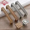 AOBT Solid Brass Handles Cabinet Drawer Pulls Closet Knobs Classic Antique Vintage Kitchen Cabinet Door Handles Decor Hardware