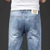 Heren jeans ontwerper nieuwe zomer licht denim 5-punts shorts heren slanke fit kleine ft elastische hong kong mode afdrukken tb3d dynx