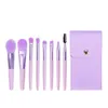 2024 8 PCS Mini voyage Portable Portable Makeup Brushes Set Foundation Foundation Foundation Powder Fellas Coiffe de coiffure Brush Brush Brush