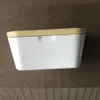 225/250/400g Boîte de beurre avec porte-couvercle Conteneur de rangement en bois de service de service d'hôtel outils de cuisine