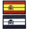 Spagna National Flag 3D in gomma 3D patch in PVC per abbigliamento Emblema Appliques badge Parches Bordados Para la Ropa