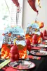 FireTruck Birthday Party Decor Snack Candy Sacs Firefighter DrawString Sackepack Fire Party Favor Sacs Fireman Supplies à thème