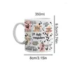 Tasses inspirantes de rappel quotidien tasse femmes café 350 ml cadeaux en céramique auto-amour pour les filles et les dames