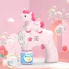 Big Eye Bubble Machine para Bubble Gun Unicorn Bubble Machine Bubble Sower for Kids Soap Bubble Summer Toys Children Gifts 240408