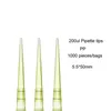 Laborpipettenspitze Kunststoff 10ul 200ul 1000ul 5ml 10 ml Einwegmikropipette -Spitzen transparente autoklavierbare medizinische Versorgung