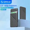 HUBS ORICO Tipo C USB3.0 2,5 "Custodia HDD di archiviazione esterna SATA da 6 Gbps HDD HDD Disco rigido Supporto di recinto UASP per laptop PC