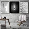 Nordic Black White Space Art Wall Art Canvas Affischer målning utskrifter abstrakt byggnadsbilder för vardagsrum morden dekor