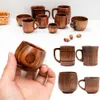 101-200 ml houten kopjes big buikbekers handgemaakte natuurlijke sparren houten bekers bier thee kopje koffie melk water beker keuken bar drinkware