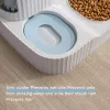 Pet Cat Bowl Dual-användningshund för matarskålar Kattunge Automatisk mat Drickande Fountain 3L kapacitet Valp Matning Waterer Products