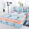 Sängkjol Bedcover Floral Mitted Sheet Cover Bed Stread Bedroom Home Textile kjol Cubrecama singel full queen sizeDestread