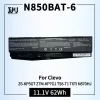 Batterier N850BAT6 LAPTOP -batteriersättning för CLEVO Z6KP5GT Z7MKP7G1 T58T1 T6TI N870HJ Series 687N850S6E71 687N850S4U41