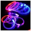 Brazalete al por mayor de juguetes up led parpadeo pulsera parpadeante pulseras manuales para la fiesta de la fiesta buque de entrega de entrega joya dhxhr