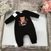 Kleinkinddesigner-Kleidung Baby Rolpper 0-24 Monate Jungen Mädchen Luxus reine Baumwoll-Langarmbodysuit