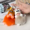 True Fox Hair Ball Pendant mignon Plux Doll Sleep Doll Baby Car Keychain Pendant Sac Pendentif