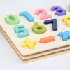 Kinderen Vroege educatieve Montessori Toys ABC Puzzle Digitale houten speelgoed Jigsaw brief alfabet nummer puzzel baby speelgoed geschenken