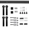 Youthua 24-96in Super Mini Mini Cabinet Sliding Barn Hardware Kit Rollers per TV Stand Wid Finestra Wide Door Pannello