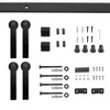 Youthua 24-96in Super Mini Cabinet Sliding Barn Deur Hardware Kit Tracks Rollers voor tv-stand Kast raambrede deurpaneel