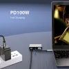 Stationer Laptop USB Type C Docking Station 4in1 PD100W USB3.0 HDMI*2 USB Typ C Hub Fast Charging för MacBook Pro PC -surfplatta