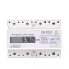 Driefasige LCD-weergave Huishouden 380V Rail Type Watt-uur meter 7p Elektrische energiemeter 5 (100) A