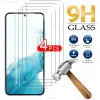 4pcs Glass temperato a copertura completa per Samsung Galaxy S24 S22 S21 S20 Fe Plus 5G Screen Protector Glass Sansung S22+ Film di protezione