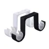 2pcs Double Curtain Rod Brackets Window Hardware Hook Holder Hanger Home Decor Y98E