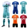 Maillot de Football Men Sports Shirts Shorts Children Soccer Jerseysチームトレーニングスポーツウェアカスタムユニフォームメンズスポーツ服