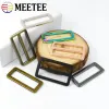 Meetee 38mm 20/50pcs metallring spännen tri-glide justera lås på väska remmar skjutreglage DIY Webbing Belt Buckle Justerbar knapp