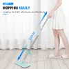 Konco Magic Squeeze Flat Mop Hand Free Washing Microfiber Mop for Washing Floor Home Cleaning Tool Badrumstillbehör