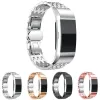 Accessori Canda di guardia per Fitbit Charge 2/3/4/5 Bracciale metallica Forma metallica in metallo 18 mm cinturino da polso in lega di zinco per Fitbit Charge 5 4 3 2