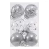 Dekoracja imprezy 6PCS Clear Balls Decor Choinka Wakacyjna ozdoba 6 cm Xmas Bombs Ozdoby DIY Crafts Ball do dekoracji