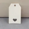 100 PCs Kraft Paper Heart Hollow Geschenk Tag Schmuck Etikett für Geschenk /Hochzeitsprodukt