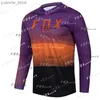 Camicie ciclistiche Tops Mens Motocross Jersey Maillot Ciclismo Hombre Camiseta Bat Jersey Dase rapido in discesa in bici Maglietta motociclistica Y240410