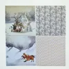 Hiver Merry Christmas Series Scrapbooking Paper Pack Craft Paper Art Carte Carte Card de 6 "x 6" 24 feuilles / pack