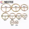 4pcs Meetee 20-70 мм Круглый металлическая пряжка с пряжкой регулировка пряжки