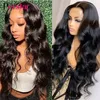 Perstar Body Wave Lace Front Human Hair Wigs for Women Indian Hair Body Wave Wigs Preucked 13x4 Lace Frontal Wig 180％密度