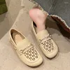 Casual Shoes Crystal Luxury Women Flats Loafers Hollow Summer Sandals 2024 Designer Walking Comfort Shallow Female Zapatos