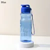 Bouteilles d'eau 650 ml extérieurs sport transparent en plastique de grande capacité