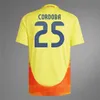 24 25t shirt Colombia Football Jersey Children's Suit 2024 2025 Colombia National Team Football Jersey Home Away Suit Vest 2024 America's Cup