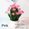 25Syles Small Bonsai Rose Series Plantes artificielles Bonsaï Plastic Grass Ball Pine Tree Potted Bonsai Christmas Home Party Decor