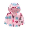 Vestes à capuche floral bébé vêtements vêtements minces filles tenues à capuche pour enfants qui se porte les tops cavaliers