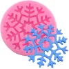 Snowflake silikonowa pleśń DIY Party Cupcake Topper Fondant Cake Dekorowanie Narzędzia cukierki polimer