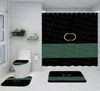 Decorazione del bagno tende per doccia lettere designer stampare bagno fornitore di bagni impermeabili water set a tre pezzi2529710