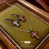 ASYMETRIC ZIRCON CROSS SWEET Cool Style, Light, Sense de conception personnalisée, chaîne de pull, Internet Red New Collier, Femme